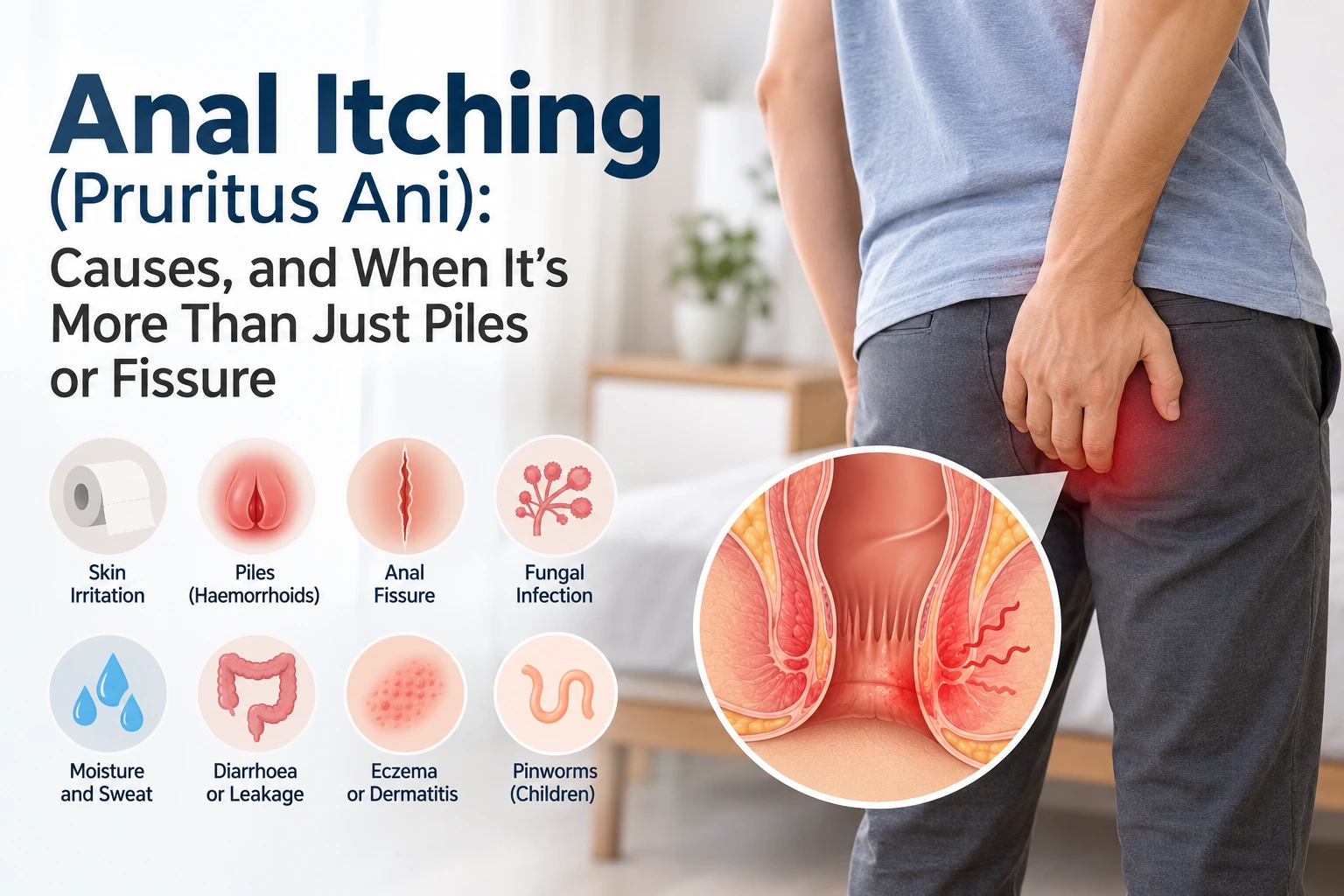 Anal Itching Pruritus Ani Causes and When It Is More Than Just Piles or Fissure